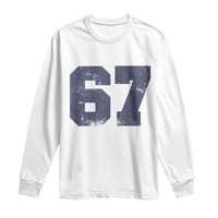 Number 67 Long Sleeve Shirt Numbered Uniform Sports Jersey Team 67th Birthday - Wonder Print Shop