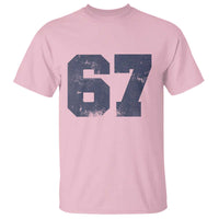 Number 67 T Shirt Numbered Uniform Sports Jersey Team 67th Birthday - Wonder Print Shop