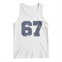 Number 67 Tank Top Numbered Uniform Sports Jersey Team 67th Birthday - Wonder Print Shop