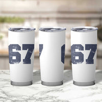 Number 67 Tumbler Cup Numbered Uniform Sports Jersey Team 67th Birthday - Wonder Print Shop