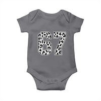 67 Jersey Number Baby Onesie Funny Six Seven Meme Y2k Leopard Number - Wonder Print Shop
