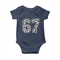 67 Jersey Number Baby Onesie Funny Six Seven Meme Y2k Leopard Number - Wonder Print Shop