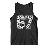 67 Jersey Number Tank Top Funny Six Seven Meme Y2k Leopard Number - Wonder Print Shop