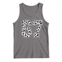 67 Jersey Number Tank Top Funny Six Seven Meme Y2k Leopard Number - Wonder Print Shop