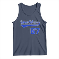 Personalized 67 Jersey Number Tank Top Custom Name Numbered Uniform Sports Team 67th Birthday TS10