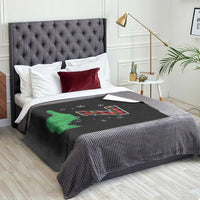 Number 7 Matching 67 Christmas Throw Blanket Red Plaid Xmas Pajamas Holiday Gen Alpha Slang Meme - Wonder Print Shop