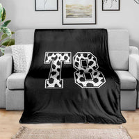 T8 Jersey Number Throw Blanket Y2k Leopard Number Concert Inspired Outfit Varsity Sports - Wonder Print Shop