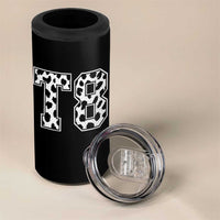 T8 Jersey Number 4 in 1 Can Cooler Tumbler Y2k Leopard Number Concert Inspired Outfit Varsity Sports - Wonder Print Shop