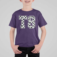 T8 Jersey Number T Shirt For Kid Y2k Leopard Number Concert Inspired Outfit Varsity Sports - Wonder Print Shop