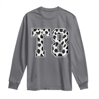 T8 Jersey Number Long Sleeve Shirt Y2k Leopard Number Concert Inspired Outfit Varsity Sports - Wonder Print Shop