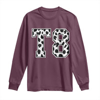 T8 Jersey Number Long Sleeve Shirt Y2k Leopard Number Concert Inspired Outfit Varsity Sports - Wonder Print Shop