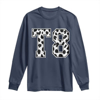 T8 Jersey Number Long Sleeve Shirt Y2k Leopard Number Concert Inspired Outfit Varsity Sports - Wonder Print Shop