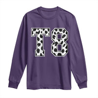 T8 Jersey Number Long Sleeve Shirt Y2k Leopard Number Concert Inspired Outfit Varsity Sports - Wonder Print Shop
