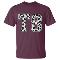T8 Jersey Number T Shirt Y2k Leopard Number Concert Inspired Outfit Varsity Sports - Wonder Print Shop