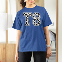 T8 Jersey Number T Shirt For Women Y2k Leopard Number Concert Inspired Outfit Varsity Sports - Wonder Print Shop