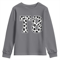 T8 Jersey Number Youth Sweatshirt Y2k Leopard Number Concert Inspired Outfit Varsity Sports - Wonder Print Shop