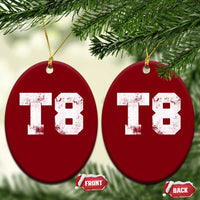 T8 Jersey Ceramic Ornament Concert Inspired Outfit Varsity Sports - Wonder Print Shop