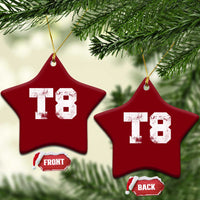 T8 Jersey Ceramic Ornament Concert Inspired Outfit Varsity Sports - Wonder Print Shop