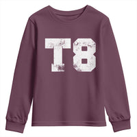 T8 Jersey Youth Sweatshirt Concert Inspired Outfit Varsity Sports - Wonder Print Shop
