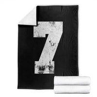 Number 7 Throw Blanket Matching 67 Meme 7th Birthday 7 Years - Wonder Print Shop