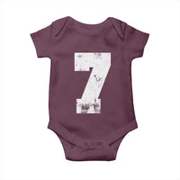 Number 7 Baby Onesie Matching 67 Meme 7th Birthday 7 Years - Wonder Print Shop