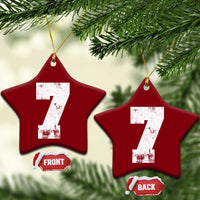 Number 7 Ceramic Ornament Matching 67 Meme 7th Birthday 7 Years - Wonder Print Shop