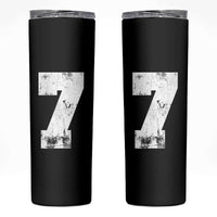 Number 7 Skinny Tumbler Matching 67 Meme 7th Birthday 7 Years - Wonder Print Shop