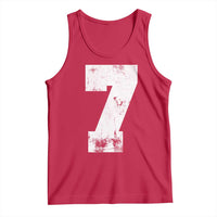 Number 7 Tank Top Matching 67 Meme 7th Birthday 7 Years - Wonder Print Shop