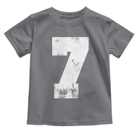 Number 7 Toddler T Shirt Matching 67 Meme 7th Birthday 7 Years - Wonder Print Shop