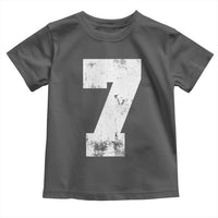 Number 7 Toddler T Shirt Matching 67 Meme 7th Birthday 7 Years - Wonder Print Shop