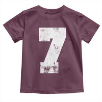 Number 7 Toddler T Shirt Matching 67 Meme 7th Birthday 7 Years - Wonder Print Shop