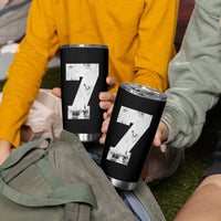 Number 7 Tumbler Cup Matching 67 Meme 7th Birthday 7 Years - Wonder Print Shop