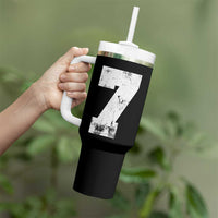 Number 7 Tumbler With Handle Matching 67 Meme 7th Birthday 7 Years - Wonder Print Shop