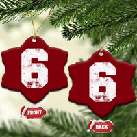 Number 6 Ceramic Ornament Matching 67 Meme 6th Birthday 6 Years - Wonder Print Shop