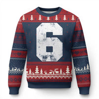 Number 6 Ugly Christmas Sweater Matching 67 Meme 6th Birthday 6 Years - Wonder Print Shop