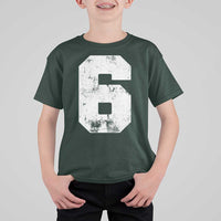 Number 6 T Shirt For Kid Matching 67 Meme 6th Birthday 6 Years - Wonder Print Shop