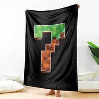 Number 7 Throw Blanket Game Matching 67 Meme Costume 7th Birthday 7 Years - Wonder Print Shop