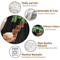 Number 7 Throw Blanket Game Matching 67 Meme Costume 7th Birthday 7 Years - Wonder Print Shop