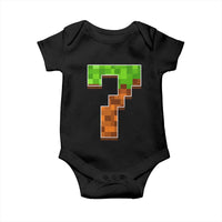 Number 7 Baby Onesie Game Matching 67 Meme Costume 7th Birthday 7 Years - Wonder Print Shop