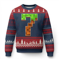 Number 7 Ugly Christmas Sweater Game Matching 67 Meme Costume 7th Birthday 7 Years - Wonder Print Shop