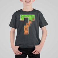 Number 7 T Shirt For Kid Game Matching 67 Meme Costume 7th Birthday 7 Years - Wonder Print Shop
