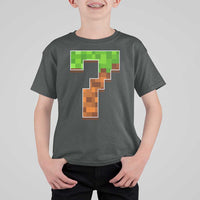 Number 7 T Shirt For Kid Game Matching 67 Meme Costume 7th Birthday 7 Years - Wonder Print Shop
