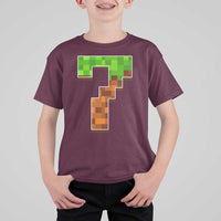 Number 7 T Shirt For Kid Game Matching 67 Meme Costume 7th Birthday 7 Years - Wonder Print Shop