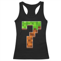 Number 7 Racerback Tank Top Game Matching 67 Meme Costume 7th Birthday 7 Years - Wonder Print Shop