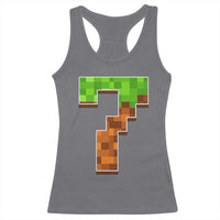 Number 7 Racerback Tank Top Game Matching 67 Meme Costume 7th Birthday 7 Years - Wonder Print Shop