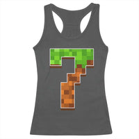 Number 7 Racerback Tank Top Game Matching 67 Meme Costume 7th Birthday 7 Years - Wonder Print Shop