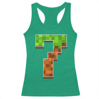 Number 7 Racerback Tank Top Game Matching 67 Meme Costume 7th Birthday 7 Years - Wonder Print Shop