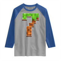 Number 7 Raglan Shirt Game Matching 67 Meme Costume 7th Birthday 7 Years - Wonder Print Shop