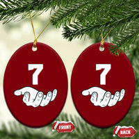 Number 7 Ceramic Ornament Matching 67 Meme Costume 7th Birthday 7 Years - Wonder Print Shop