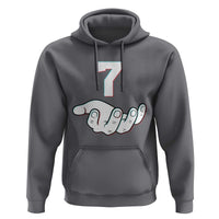 Number 7 Hoodie Matching 67 Meme Costume 7th Birthday 7 Years - Wonder Print Shop